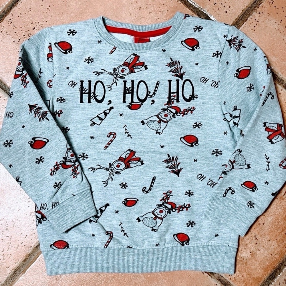 🎄🦌 Festive Sweatshirt, 3-4T (EU110)